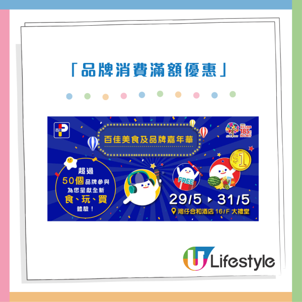 百佳優惠｜百佳美食嘉年華登陸灣仔！一連3日 必搶$1筍貨+限量福袋+免費試食！玩遊戲贏一購物車禮物