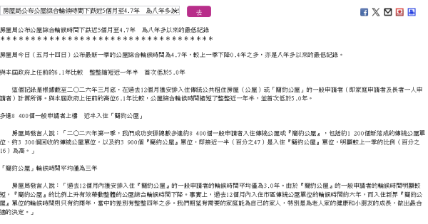 公屋輪候創8年低降至4.7年？2萬個單位明年殺到 揭年輕人申請跌6成