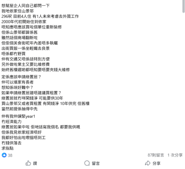 买旧公屋定抽绿置居？过来人揭2大隐藏伏位 警告就算便宜都亏本
