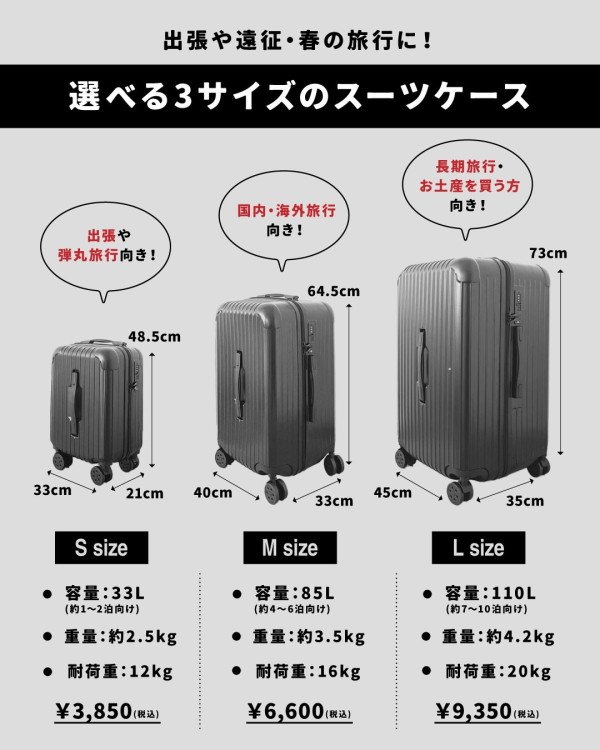 圖片來源:Facebook@3COINS/スリーコインズ 3COINS行李箱|全新極簡風行李喼登場媲美MUJI!摺疊款超慳位、連TSA鎖僅售約5