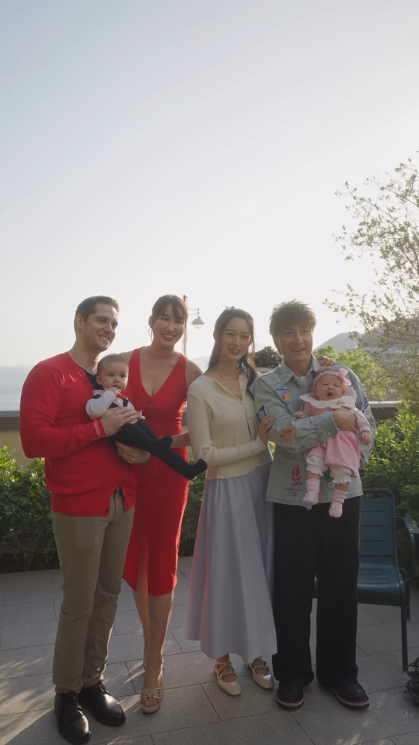 方力申包場豪搞愛女百日宴露天派對！三代同堂合照老婆葉萱母愛滿瀉