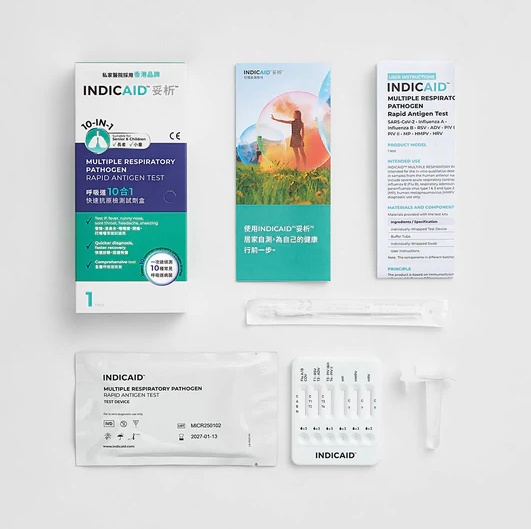 INDICAID“10合1快速测试”(图片来源︰INDICAID)