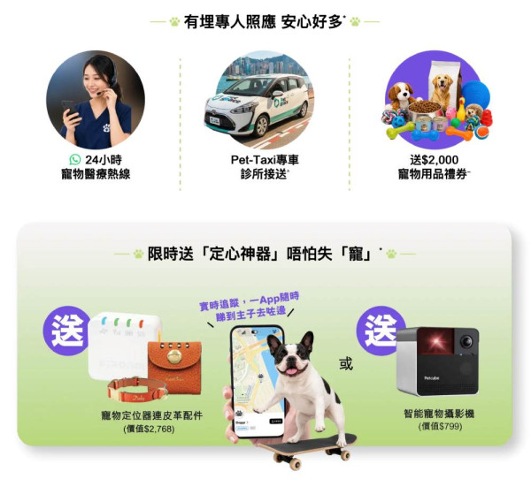 月費 $398 包 150GB 再送 $11,900 寵物醫療及禮品！3 香港「至得寵」Plan 實算：包體檢、免費打針 貓奴狗主超划算？