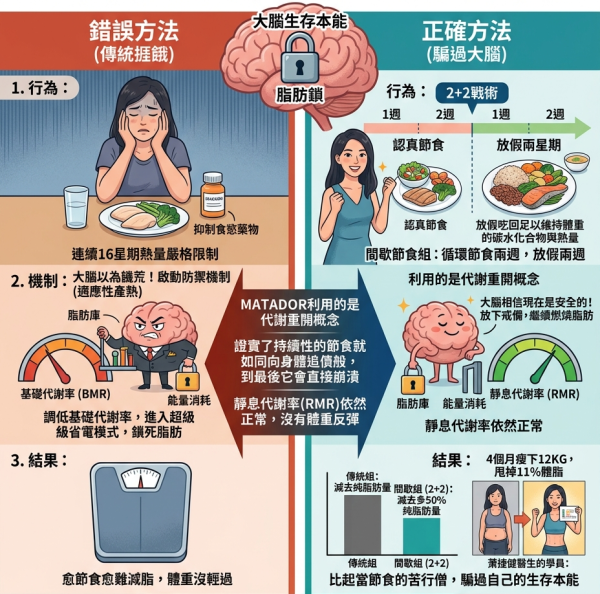 台湾医生实证“2+2间歇性节食法”：1招骗过大脑减多50%脂肪！4个月轻松狂减12kg