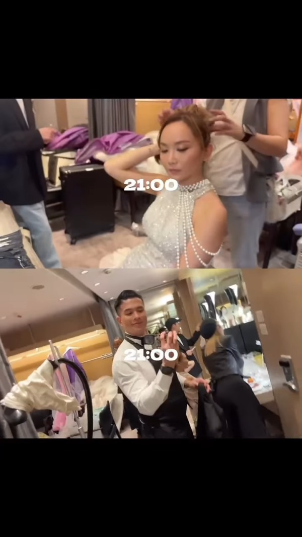 41歲李綺雯延婚5年終大婚出嫁！嫁星級教練老公維港完婚 打破傳統只穿3套禮服