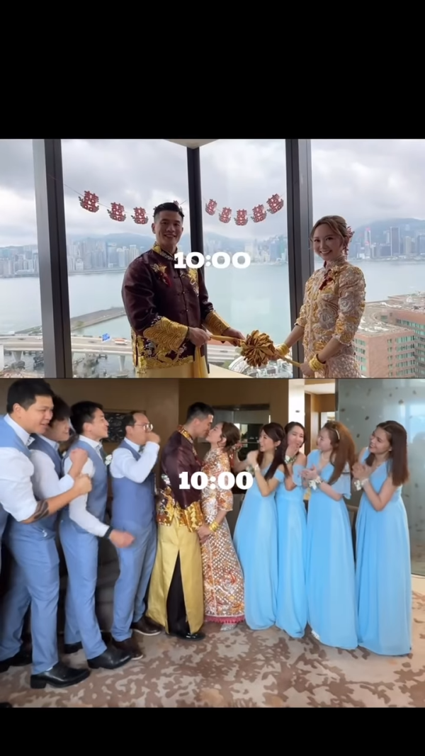 41歲李綺雯延婚5年終大婚出嫁！嫁星級教練老公維港完婚 打破傳統只穿3套禮服