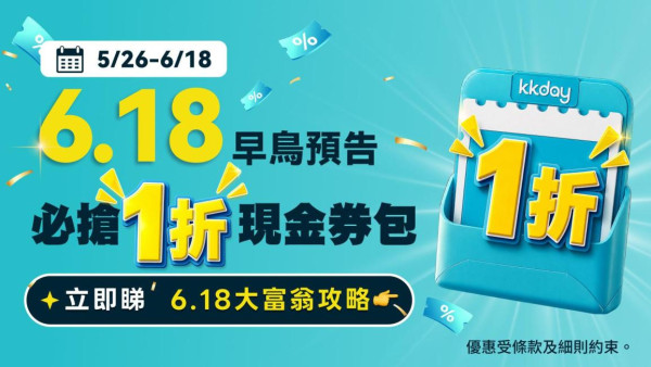 KKday突发推出1折现金券!10元当100元使用 可以全额抵扣!预订暑假/圣诞机票酒店适用