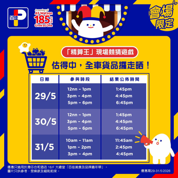 百佳優惠｜百佳特賣場回歸 全場低至1折！必買$1維他檸檬茶/美國肉眼牛扒！易賞錢會員免費拎$18優惠券