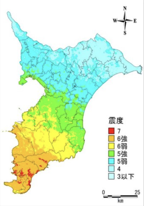 大正型關東地震 日本千葉縣公佈最新三大地震預測! 房總半島沖大地震恐致5.7萬人死亡、海嘯高達12.8米