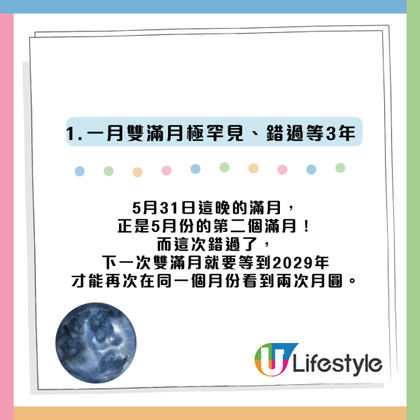 5.31極罕「藍月亮」震撼登場！錯過要等3年！附香港5大無遮擋絕美觀月地點