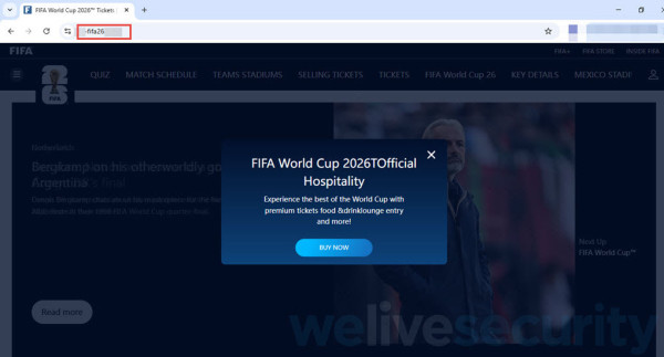 【世界盃2026】假FIFA網站湧現 連購票流程都一樣！入信用卡必先看清3大破綻