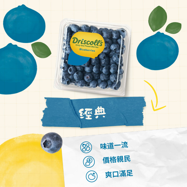 Driscoll's藍莓圓筒方盒藏產地密碼？官方回應揭4大隱藏等級：買呢款最爆汁