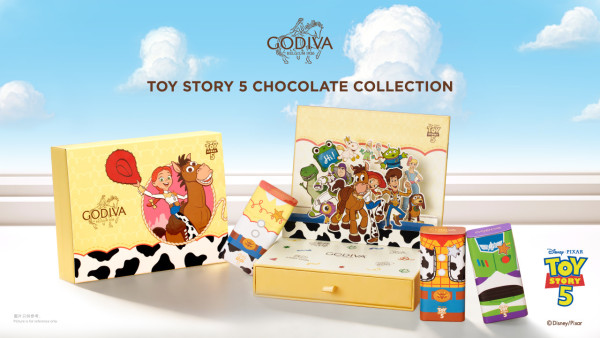 GODIVA×反斗奇兵5全新可可系列登場：胡迪/巴斯光年時尚禮盒、限定雙重口味軟雪糕、滿額免費送限量迷你包