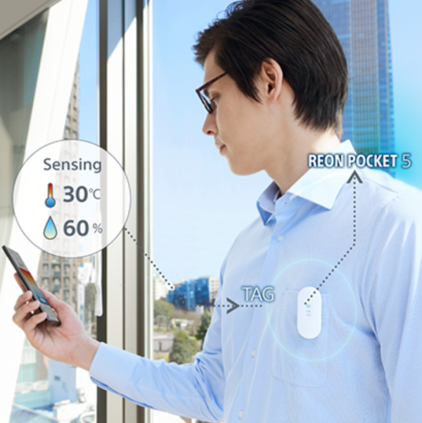 Sony REON POCKET 5 穿戴式冷暖调温机（图片来源︰SONY）