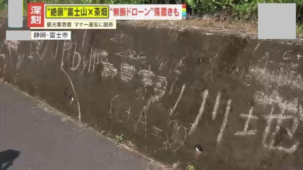 富士山下茶園絕景變調！大淵笹場現「無斷無人機」與惡意塗鴉 擬收「百円協力金」抗觀光公害 