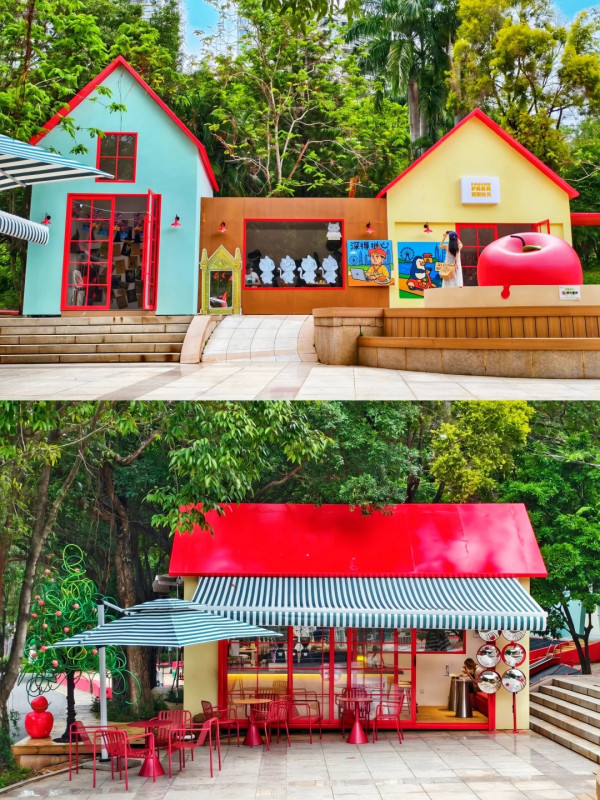 深圳福田園博園新景點免費入場！「APPLE LAND」童話風創意街區 巨型蘋果萌貓＋四大異域花園 