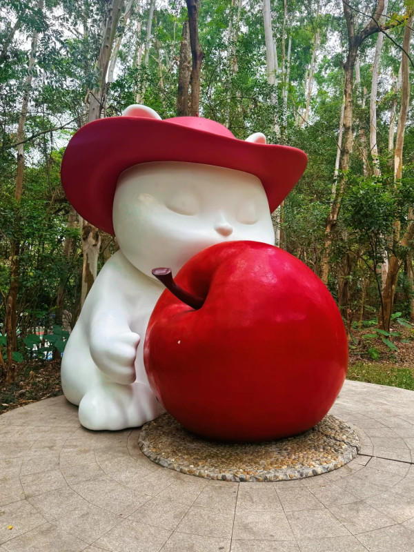 深圳福田園博園新景點免費入場！「APPLE LAND」童話風創意街區 巨型蘋果萌貓＋四大異域花園 