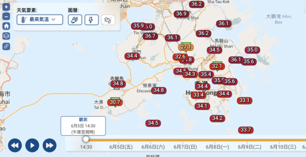 天文台錄得歷史最熱「芒種」34.4度打破紀錄！極端酷熱預測明日起「連落9日雨」