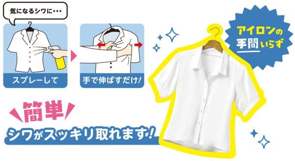 圖片來源:prtimes.jp 懶人恩物|日本必買衣物除皺神器爆紅!除臭殺菌多效防護 一噴一拉極速出門