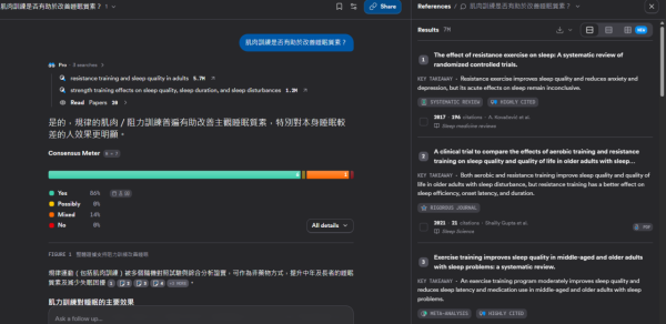 Gemini/ChatGPT答案成日錯？實測最強學術級AI：回答必引用學術論文 免費任用解答日常健康必備