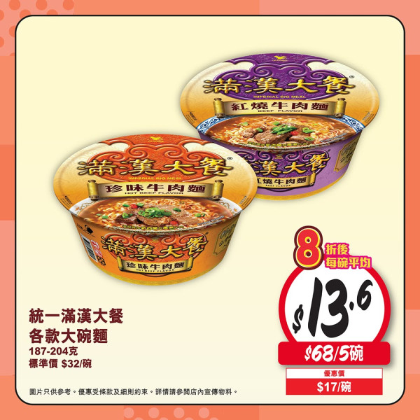 惠康快閃8折即食麵優惠！世界盃睇波必食: 三養/出前一丁/辛辣麵/滿漢大餐 (免費送炒麵王)