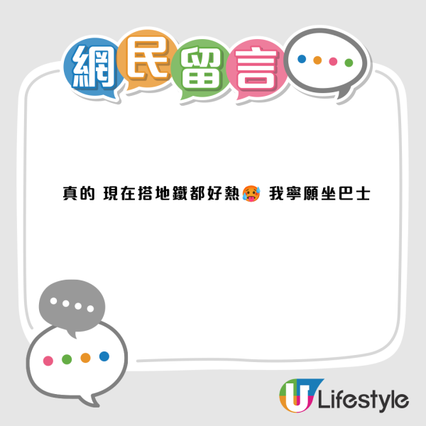 港漂發文公審香港冷氣太凍太離譜！網民狂轟：唔通想喺地鐵聞狐臭酸臭味？