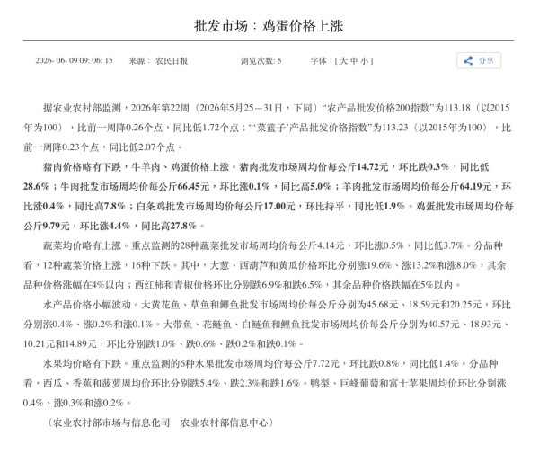 又要捱貴蛋？內地雞蛋價格按月飆升近八成 三大主因推高蛋價 下半年或維持高位 