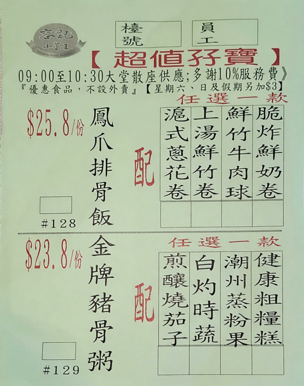 飲茶優惠｜太子中菜館$34.8歎六款點心！$16.8蝦餃燒賣／大中小點一律同價 (附指定時段)