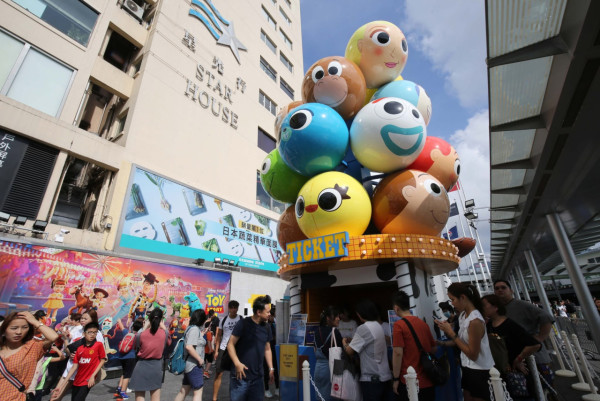 圖片為2019年「Our Toy Stories@海港城」《反斗奇兵》嘉年華(圖片來源︰FB@HarbourCity)