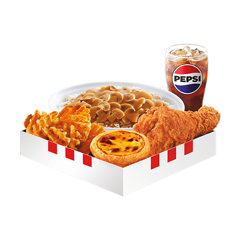 【KFC優惠】全新「抵DEAL星期四」$39歎上校盛盒：有齊炸雞+飯+薯格+葡撻！全日$5咖啡／星期二繼續$49炸雞爆桶