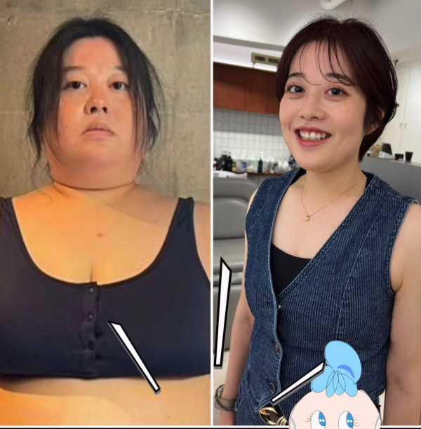 90kg→48kg!4XL日女靠「211餐盤法」逆襲大成功 一年內減掉了半個自己