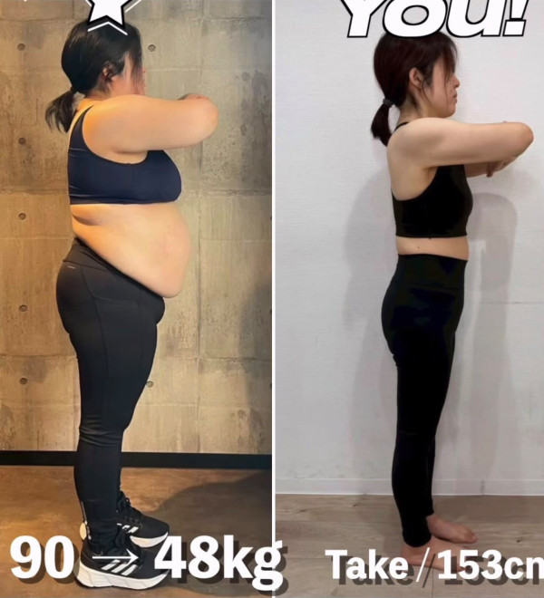 90kg→48kg!4XL日女靠「211餐盤法」逆襲大成功 一年內減掉了半個自己
