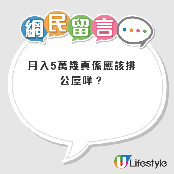公屋審查︱一家三口入息超標一倍仍排公屋！港人憂被DQ發文求助掀爭議！網友：有錢住公屋做乜