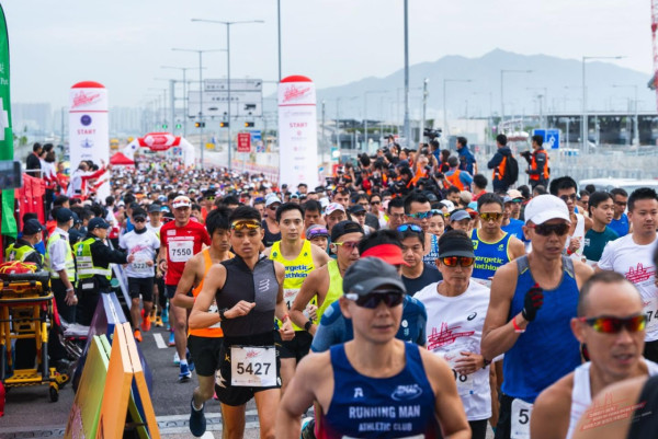 2026港珠澳半馬將於11月15日舉行。（圖片來源︰FB@中國銀行香港港珠澳大橋香港段半馬拉松 BOCHK HZM Bridge HK Section Half Marathon）