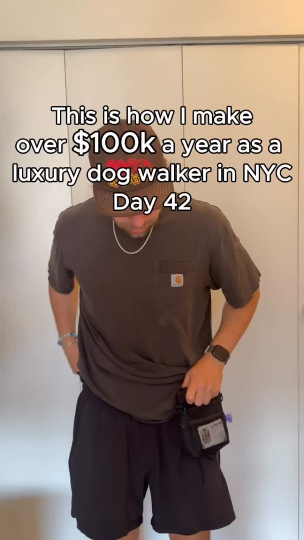 工程師兼職遛狗 成立公司日遛10至20隻狗。圖片來源：IG@goodhartdogwalks