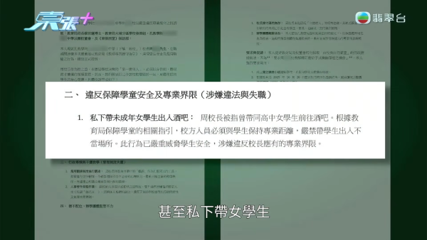 大埔某中學校長遭投訴公然侮辱「讀唔到書去做雞」 被前教師踢爆劣行帶女學生去酒吧
