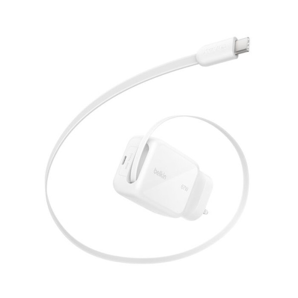 Belkin UltraCharge 67W GaN伸縮線充電器連鎖店著數開賣！內建1米USB-C線、摺疊插腳 