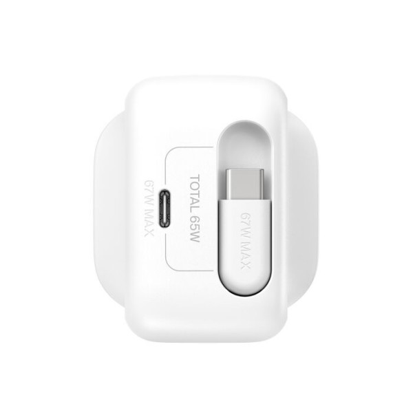 Belkin UltraCharge 67W GaN伸縮線充電器連鎖店著數開賣！內建1米USB-C線、摺疊插腳 