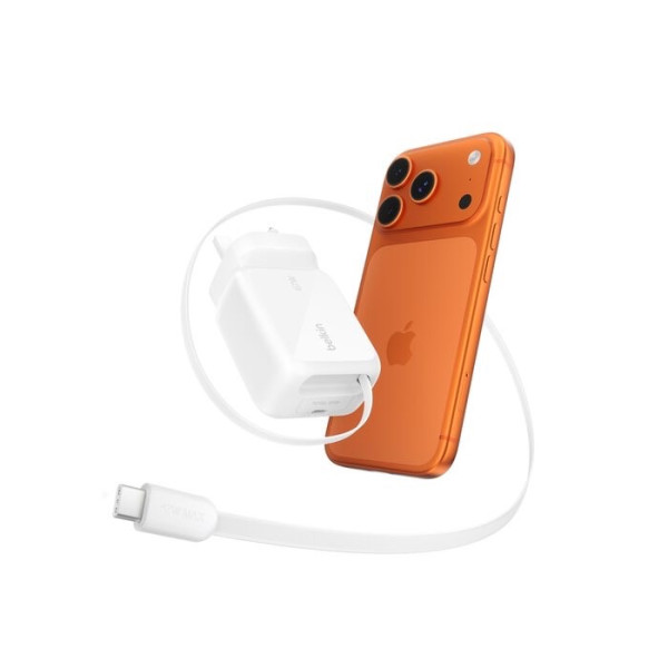 Belkin UltraCharge 67W GaN伸縮線充電器連鎖店著數開賣！內建1米USB-C線、摺疊插腳 