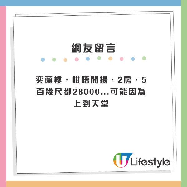 $28000可以上天堂？跑馬地租盤廣告爆笑出錯！網民嘲：落樓即回到地獄？