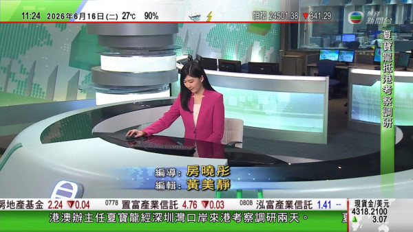 TVB新聞主播賀子欣破相流血出鏡!直播驚見臉頰刮痕滲血 頂硬上表現獲讚專業