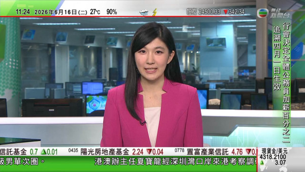 TVB新聞主播賀子欣破相流血出鏡!直播驚見臉頰刮痕滲血 頂硬上表現獲讚專業