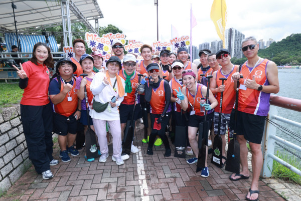 沙田龍舟競賽2026|無綫職藝員龍舟隊參與賽事 滕麗名任龍舟鼓手吶喊助威