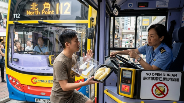 密封榴槤搭巴士都犯規?港人被城巴趕落車 揭車長1大絕對拒載權