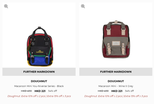 開倉優惠｜Doughnut開倉低至4折！最後3日 背囊／斜揹袋／Tote $162起 編輯推介入手Eclair系列