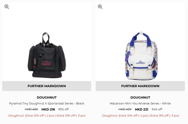 開倉優惠｜Doughnut開倉低至4折！最後3日 背囊／斜揹袋／Tote $162起 編輯推介入手Eclair系列