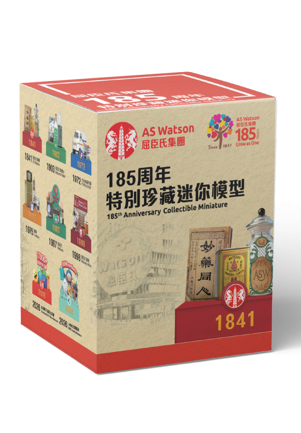 易賞錢推出屈臣氏集團185周年微縮模型！1 套 8 款盲盒形式發售 重現港人經典回憶 內文附換購詳情