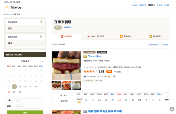圖片來源:Tabelog 圖片來源:Tabelog