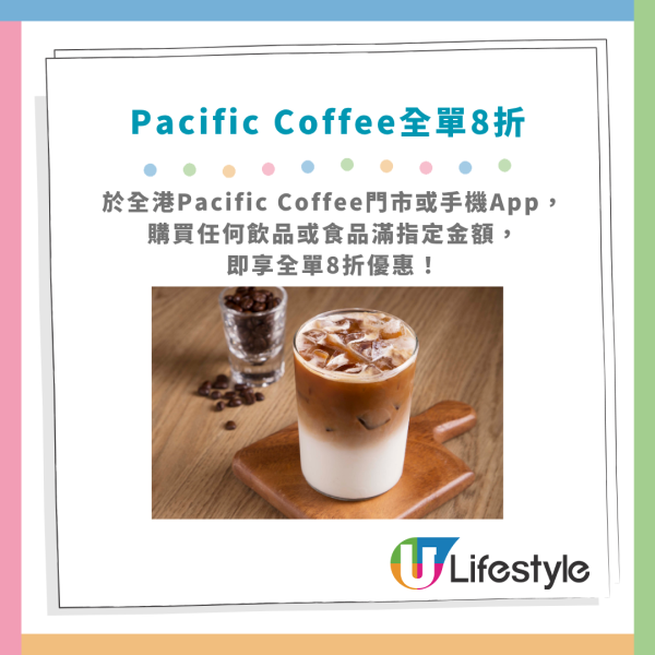 Pacific Coffee快閃全單8折大激減！買咖啡＋茶飲＋食品一律有折／1方法即享優惠