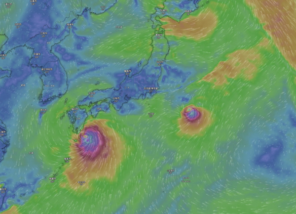 雙颱風迫近日本 九州四國料現「警報級」暴雨 7號颱風週末橫過西日本